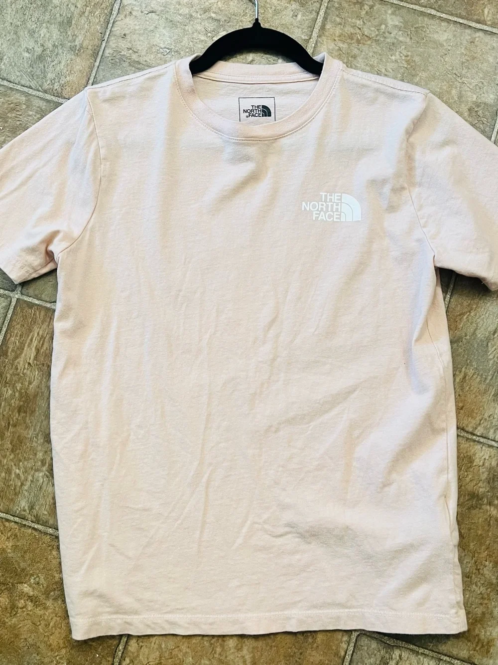 The North Face Women S Pink Cactus Box Logo Graphic Tee Never Stop Exploring EUC - Picture 4 of 12